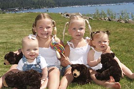 Kids Group Portrait Lake Tahoe